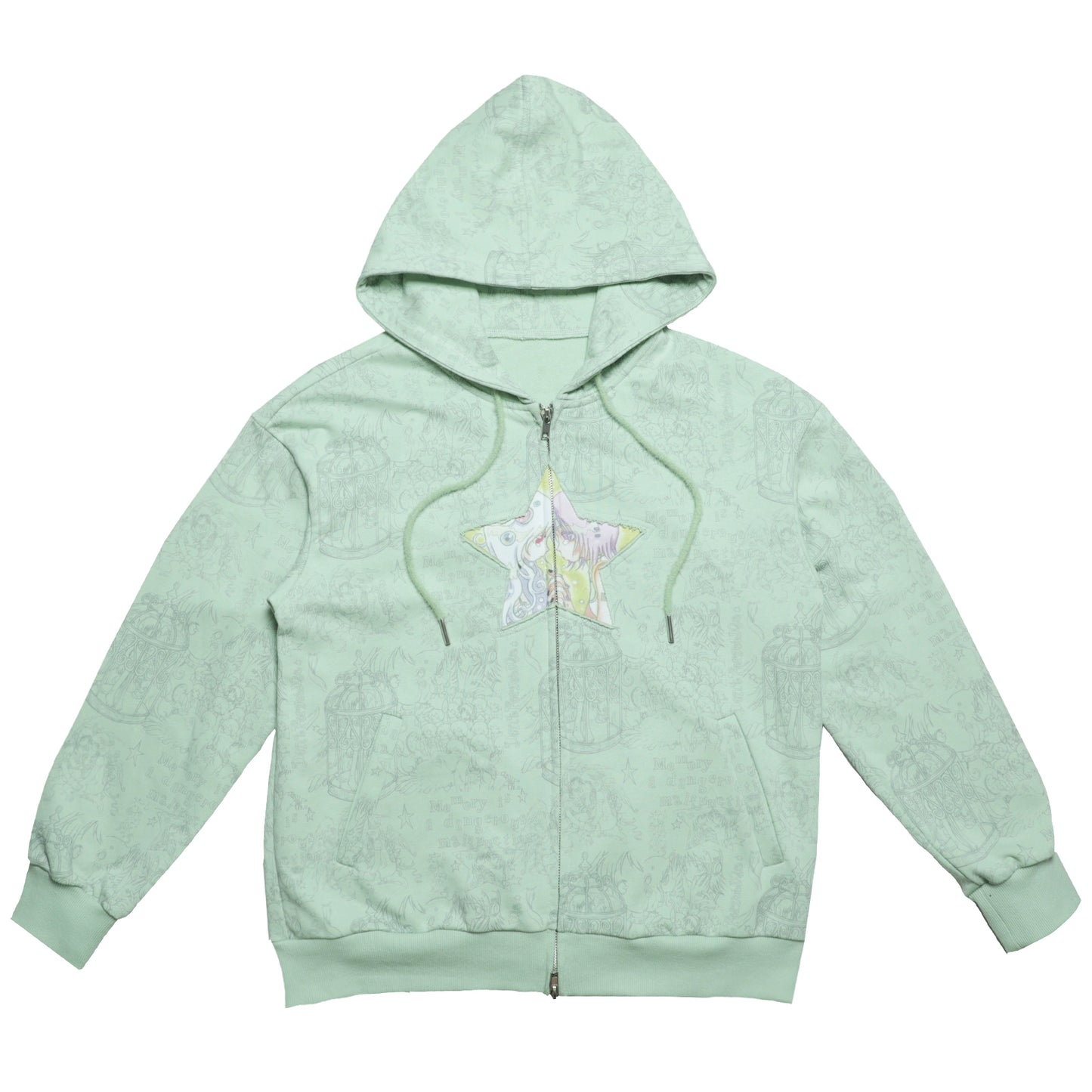 Millennium Green Hooded Sweatshirt Coat