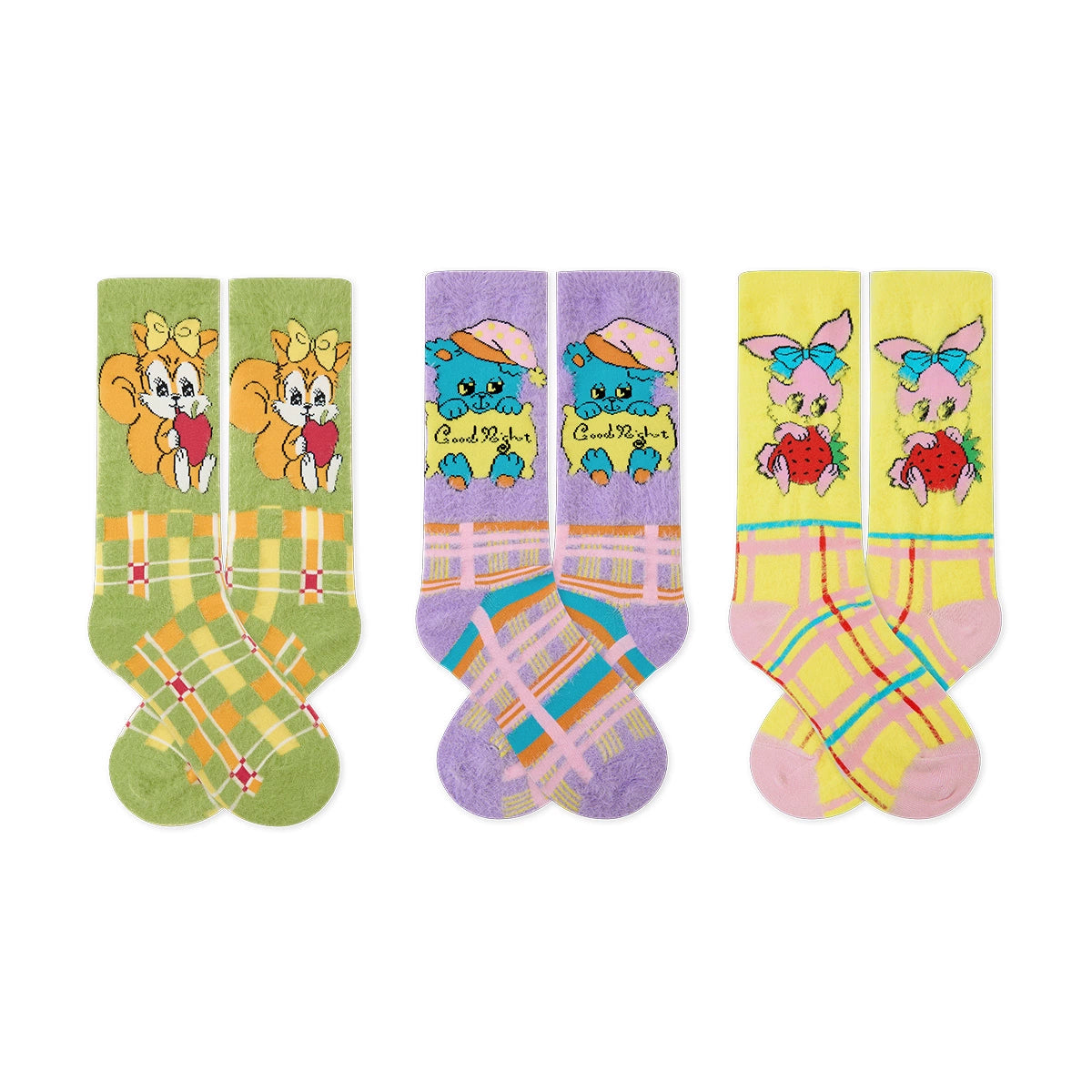 Vintage Peach Heart Socks