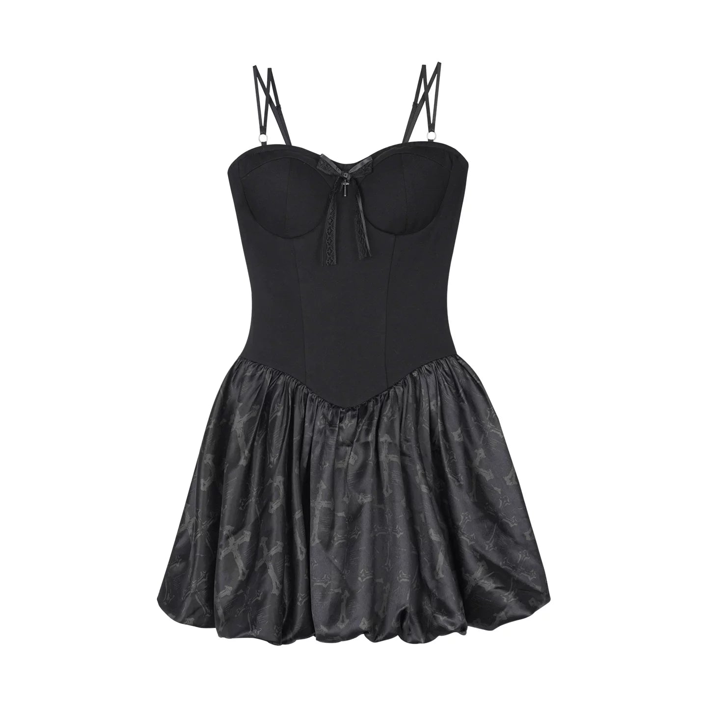 Kühler Spirit – überkreuztes florales Kleid-Set