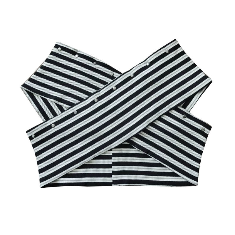 Striped Smock Blouse Set-Up
