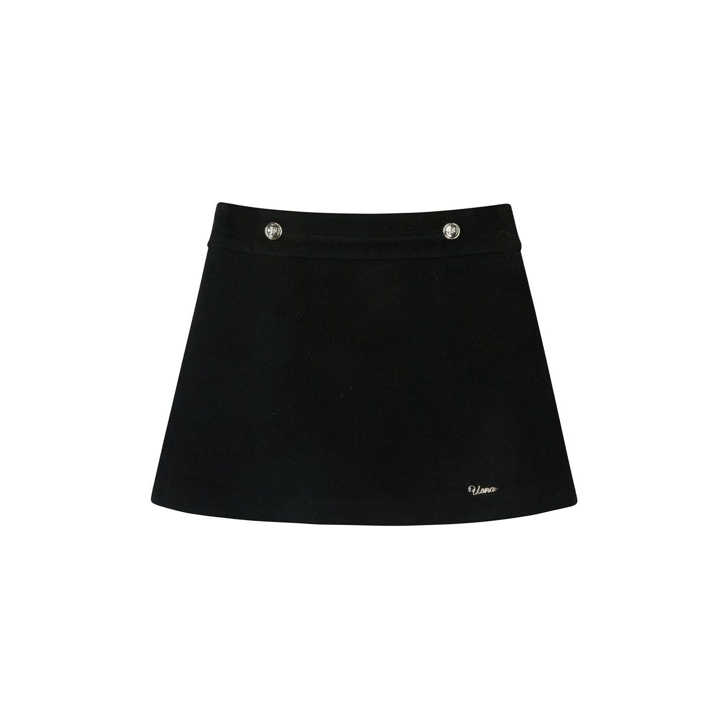 Retro Woolen A-Line Skirt