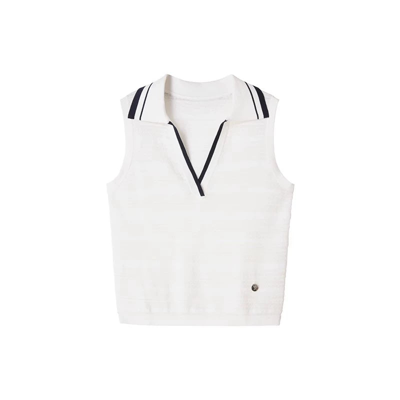 White Stripes Vest