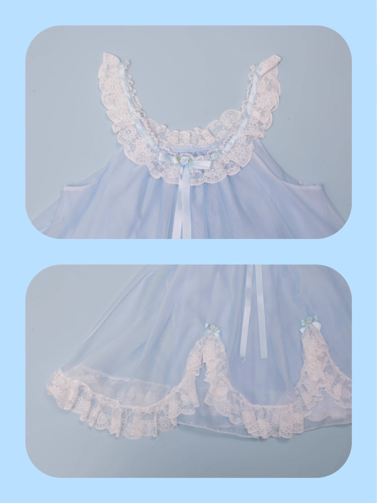 Spitzenstrumpfhalterkleid