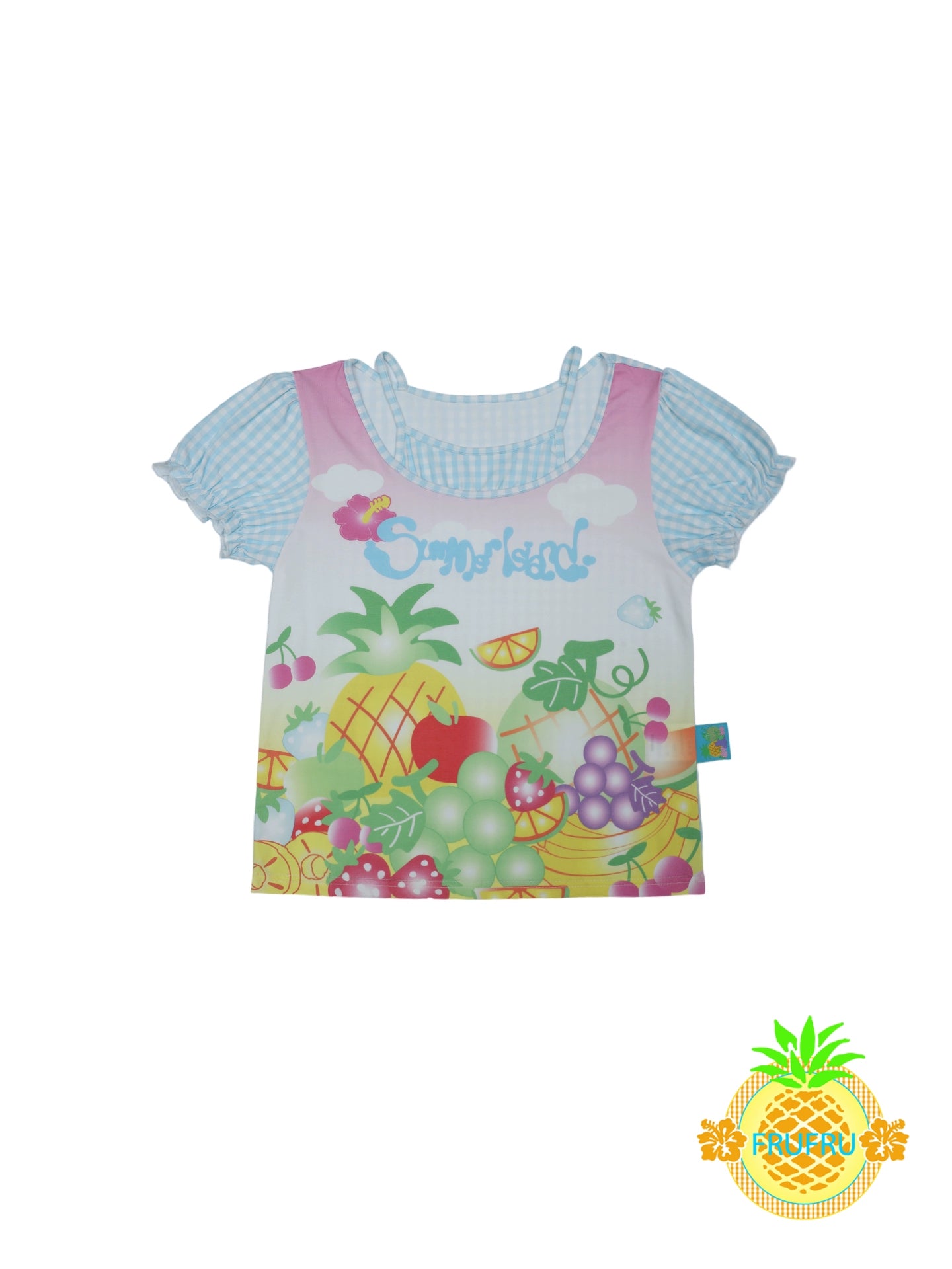 Fruit Check Print T-Shirt