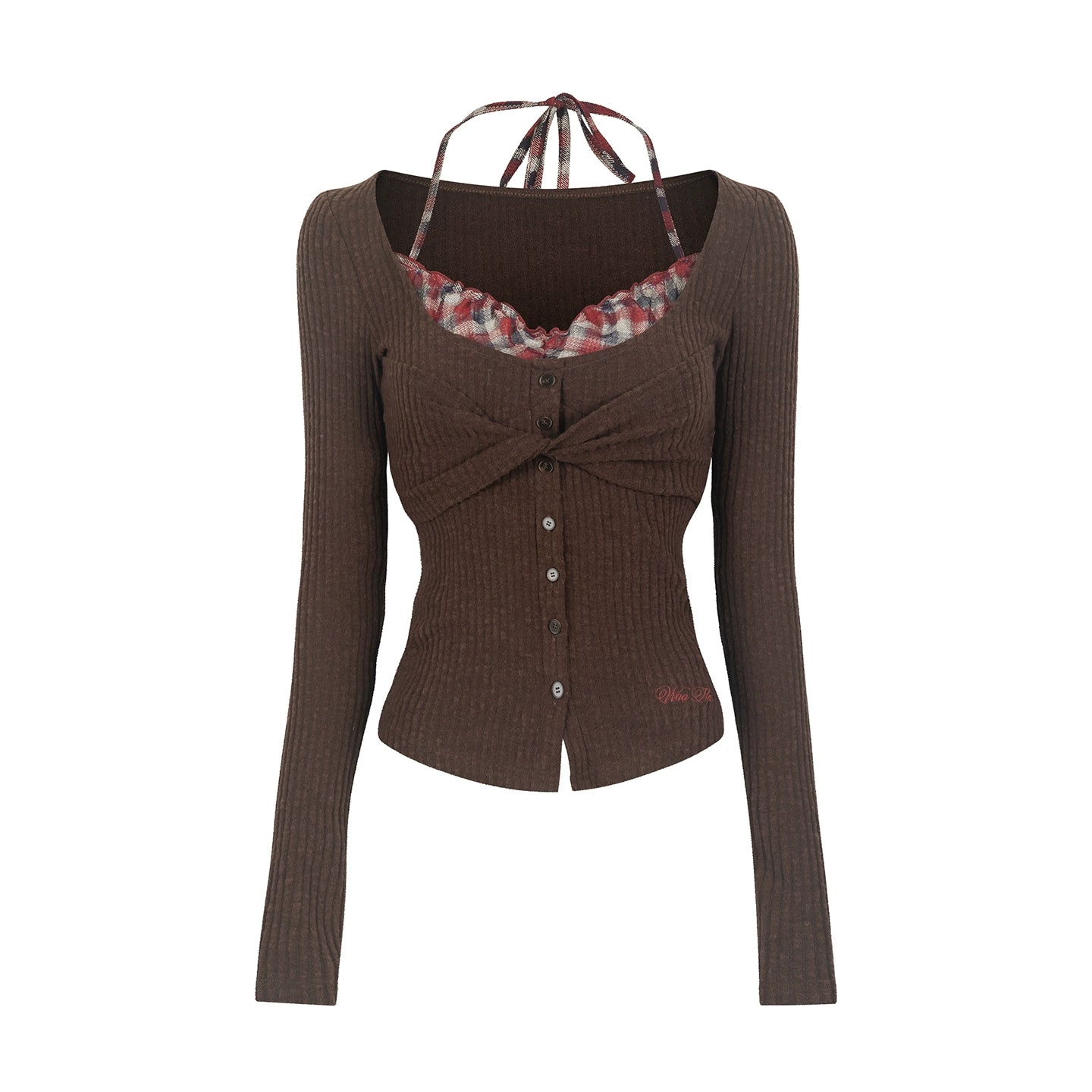 Contrasting Halterneck T-Shirt