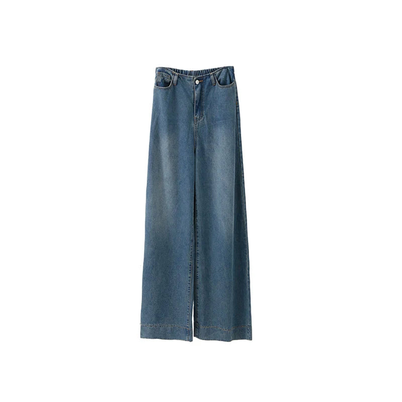 Vintage blue wide-leg jeans
