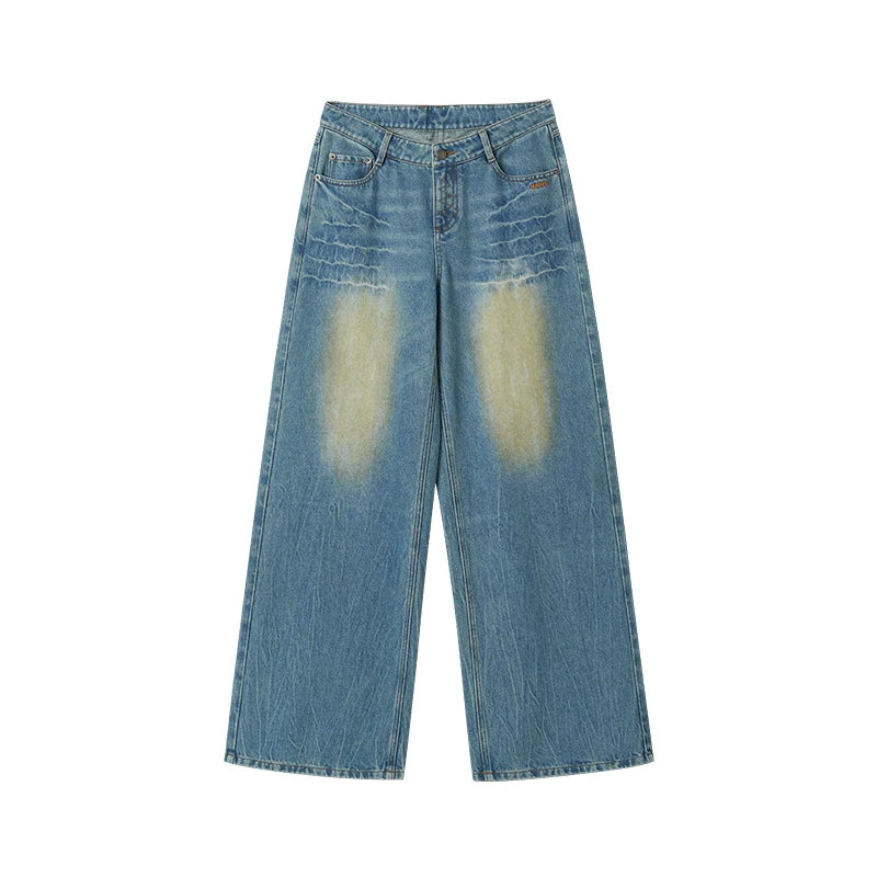 Vintage-Jeans mit weitem Bein