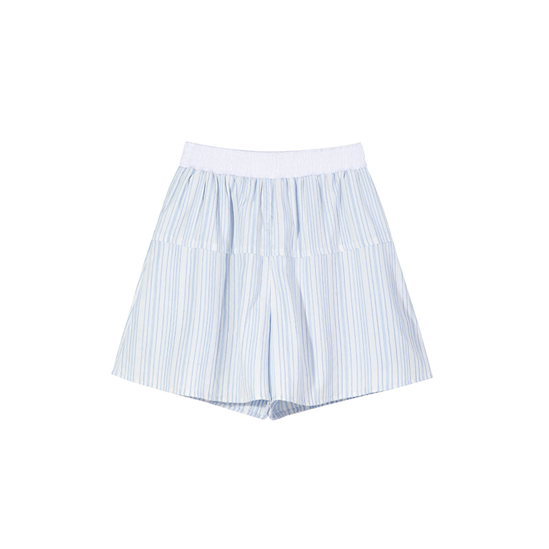 Blue Striped Casual Set-Up