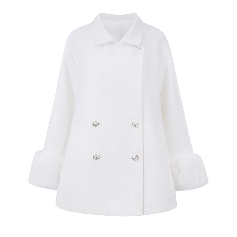 Golden Hues Tweed Coat