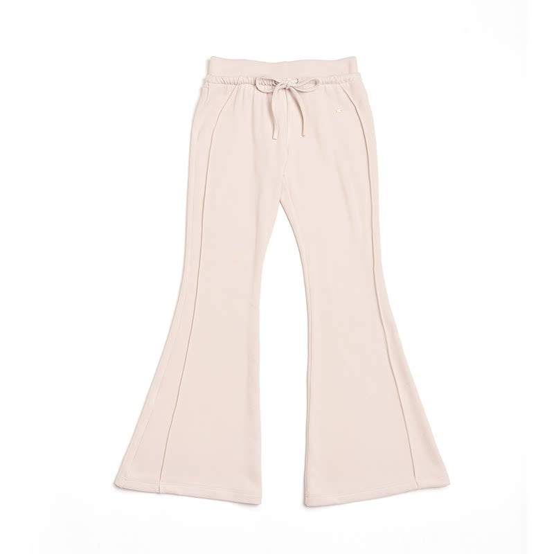 High-Waisted Drawstring Flared Pants