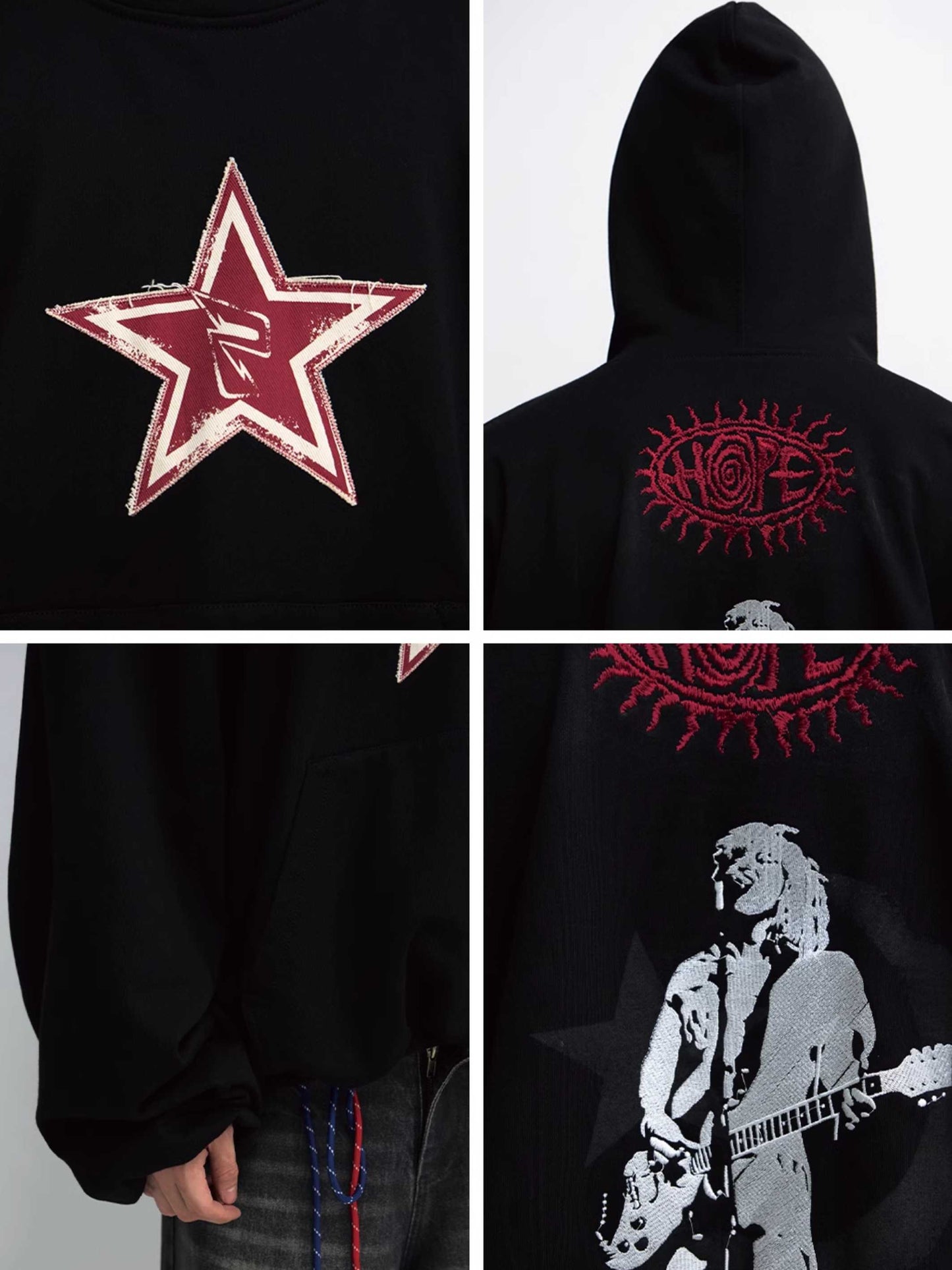 Lockere Kapuzenjacke