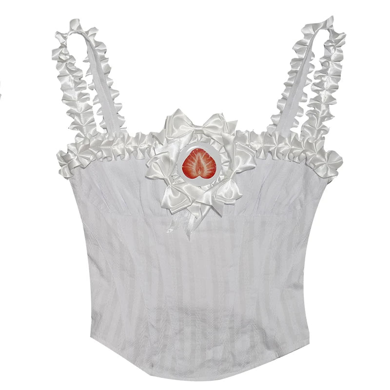 Polka Dot Strawberry Camisole Top