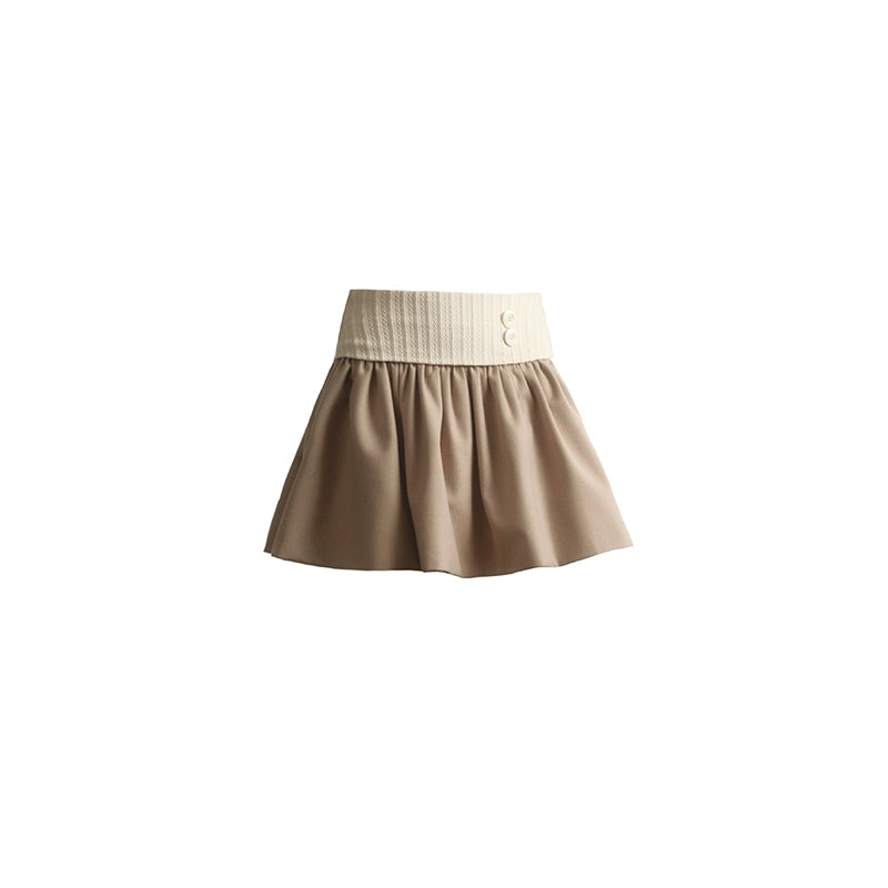 Artist-Created Retro Woolen Skirt