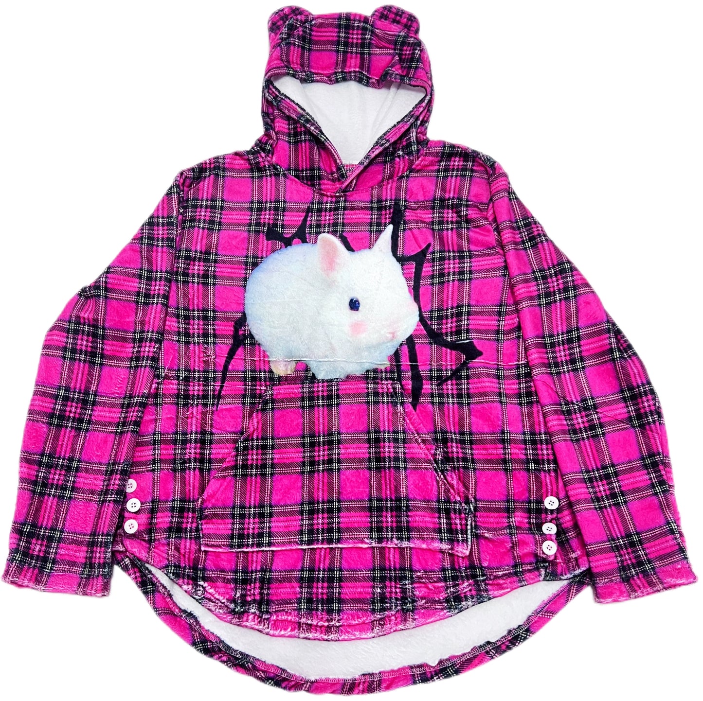 Pink Bunny Hooded Top