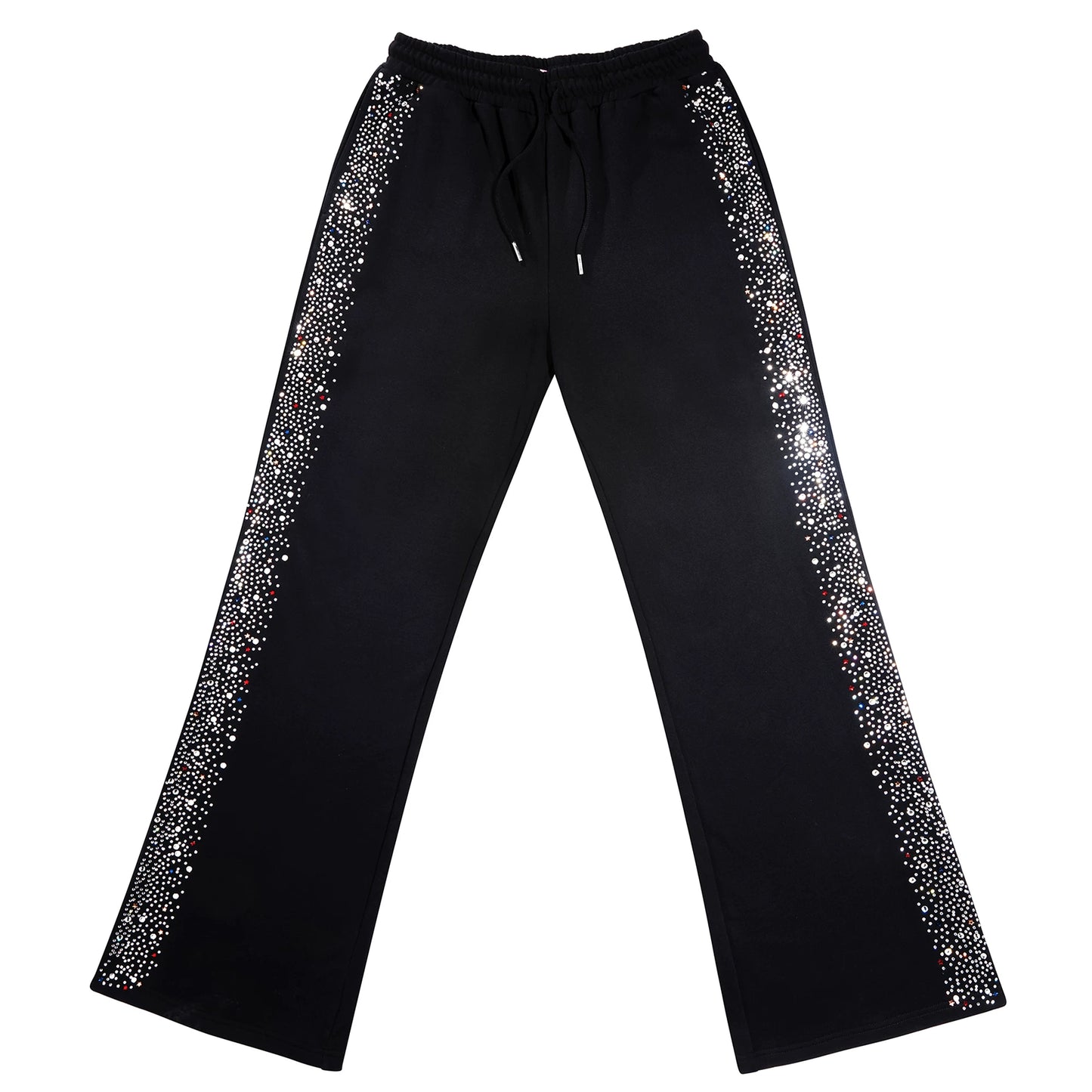 Sweatpants mit weinendem Einhorn und Strasssteinen