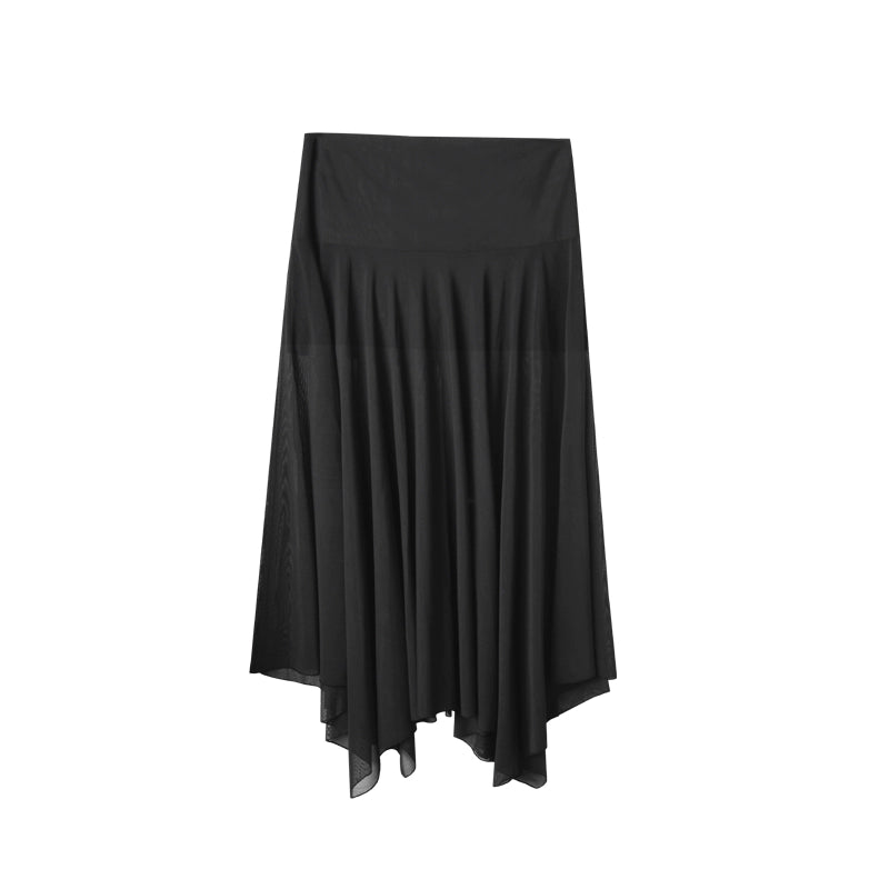 Breathing Black Summer Skirt