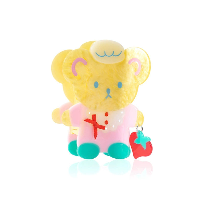 Acrylic Bear Chef Hair Grip
