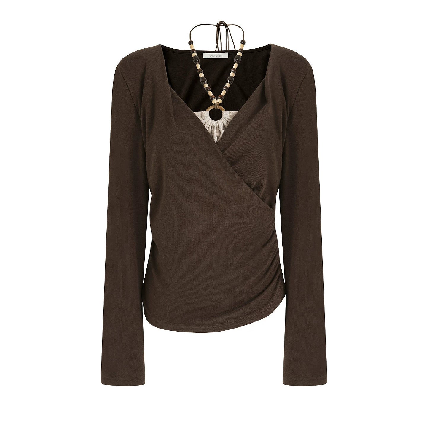 Halter Neck Bead Knit Top