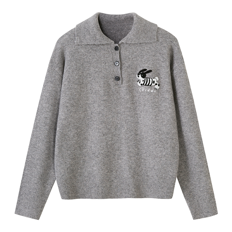 Lässiger Winterpullover im Preppy-Stil