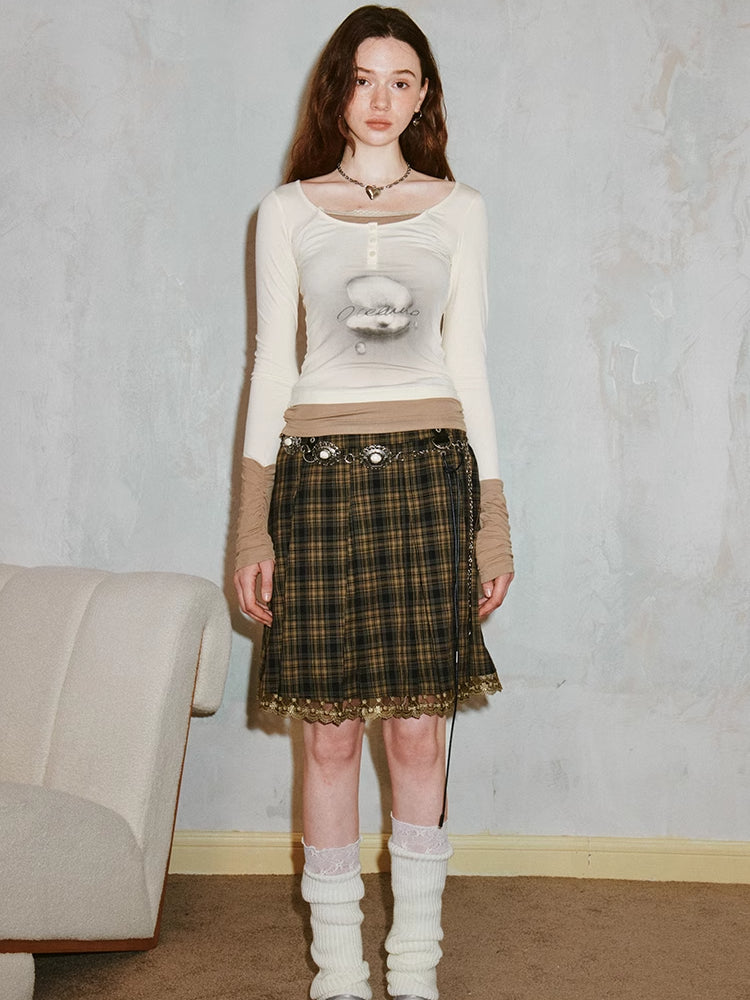 Falsches zweiteiliges Slim-Shirt