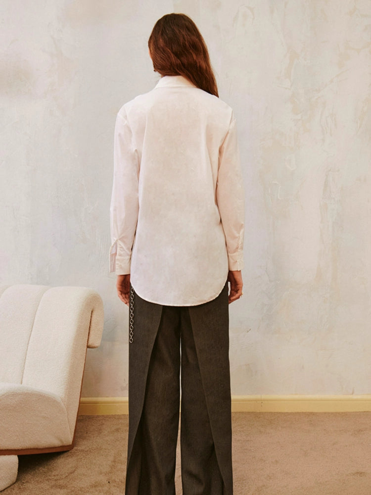 Lockere Langarmbluse