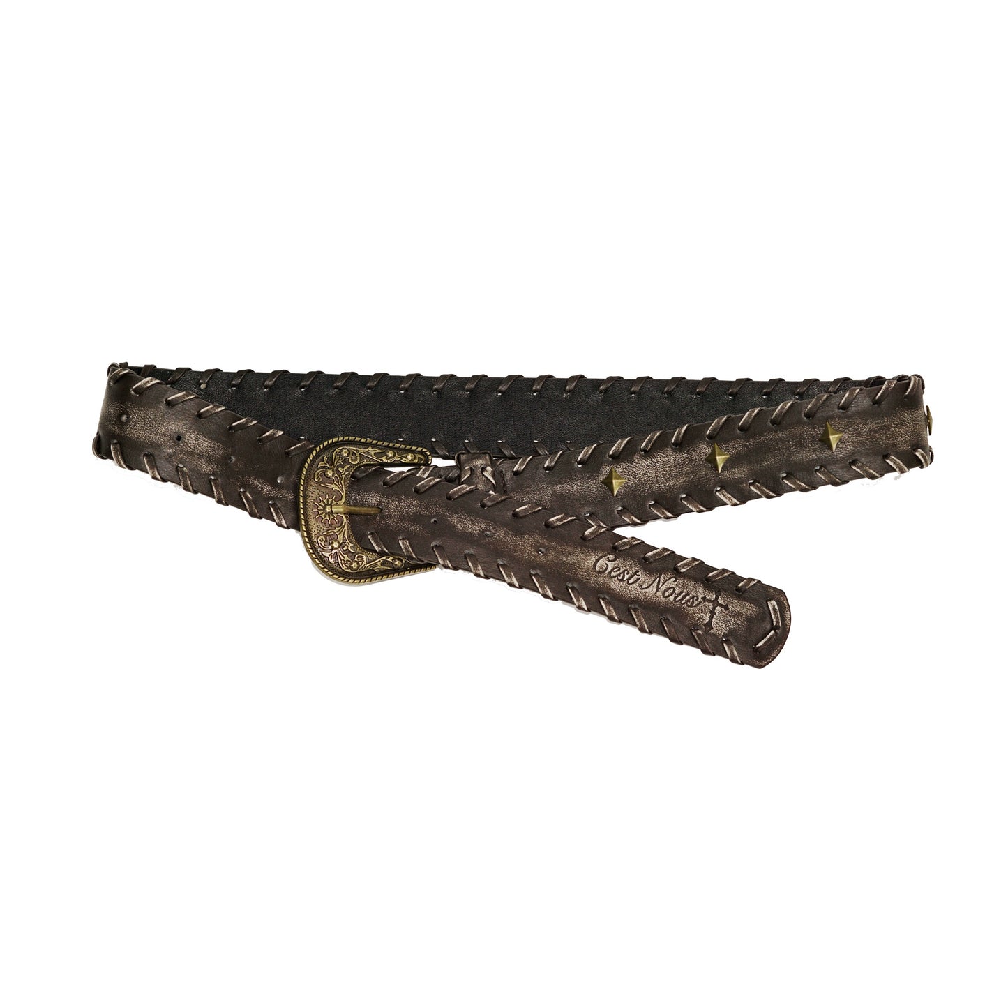 Carved Buckle Belt