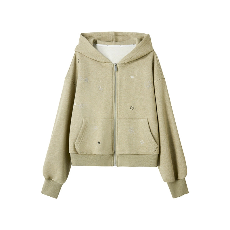 Light Green Hooded Sweatshirt