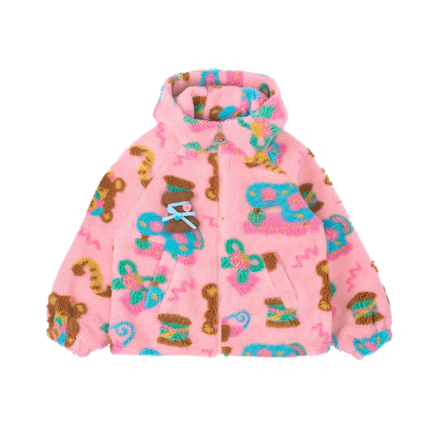 Custom Pink Sherpa Jacket