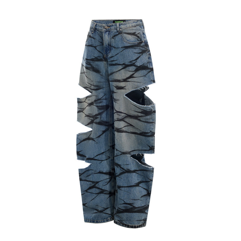 Graffiti Layered Jeans