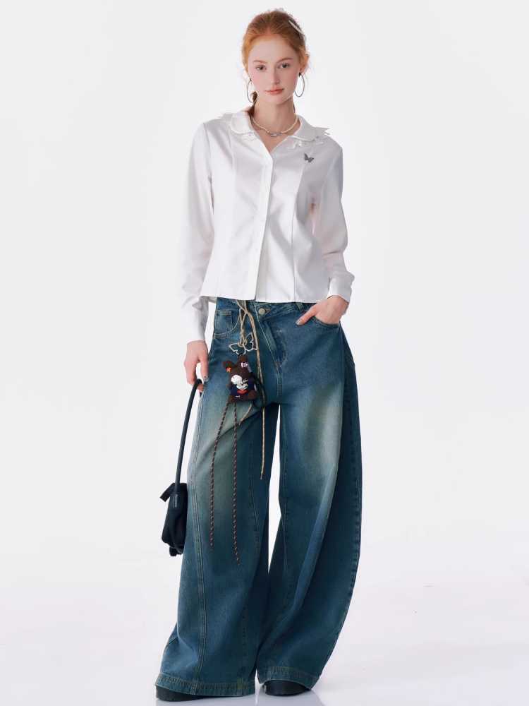 슬림 핏 긴팔 셔츠