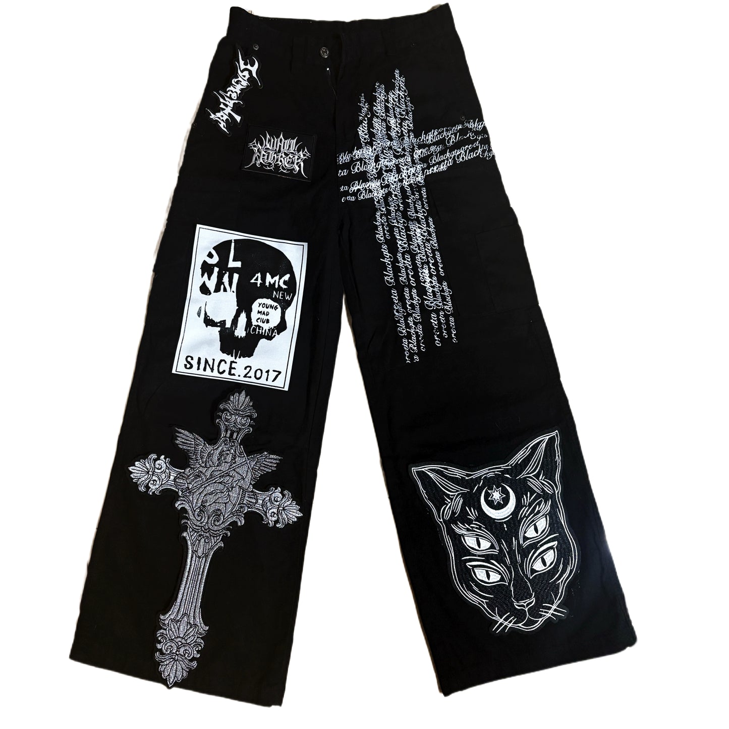 Punk Retro Denim Pants