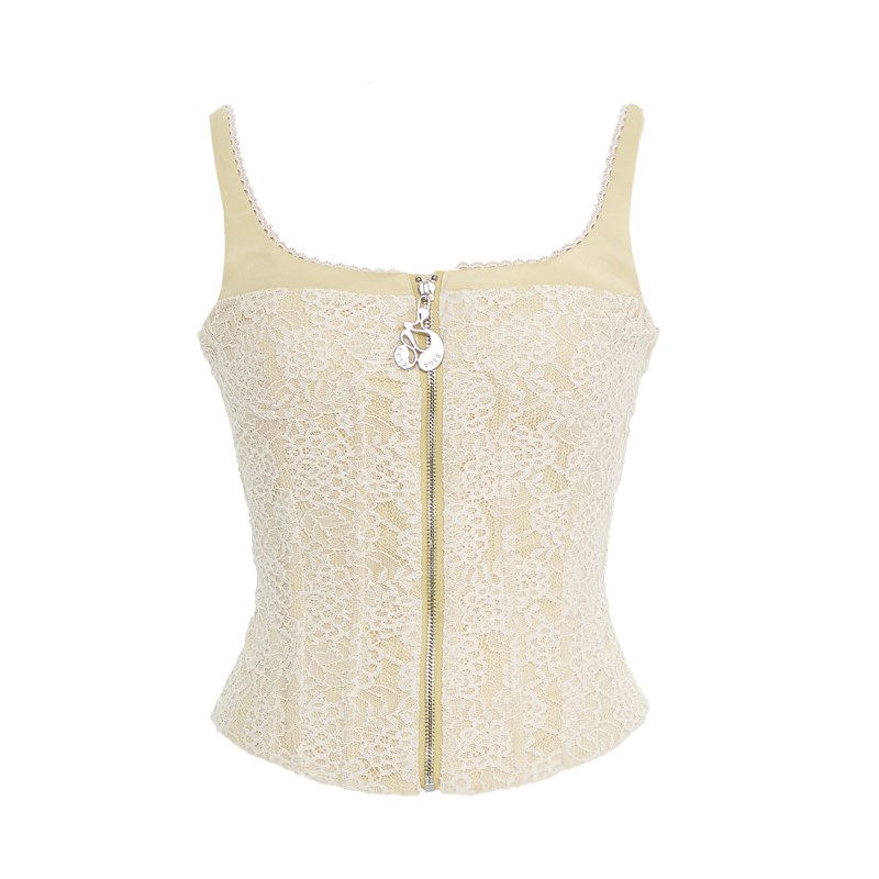 Light Yellow Lace Camisole