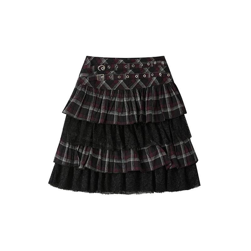 Retro Short Cake Skirt