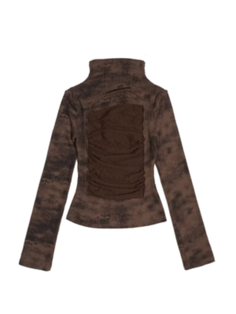 펑크 스트리트웨어 슬림 롱 슬리브 티셔츠