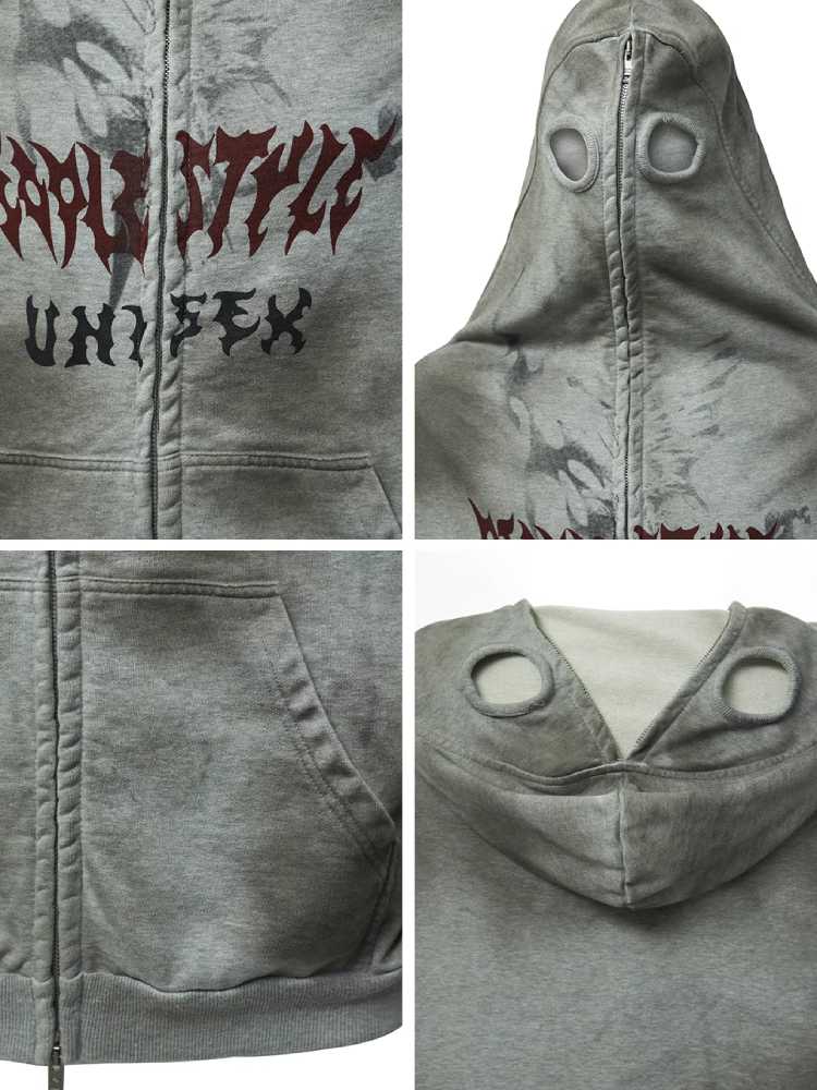 Maskenstil Kapuzenpullover