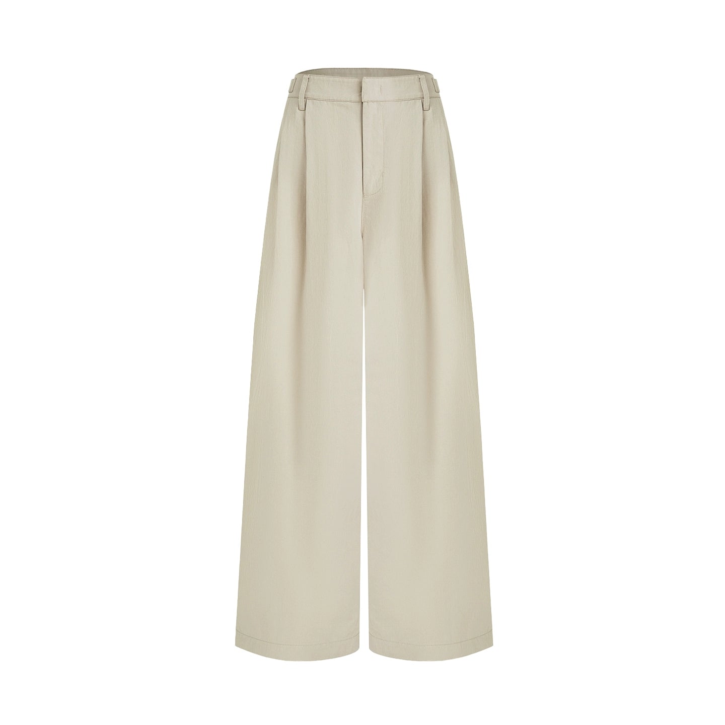 Autumn Drape Wide-Leg Pants