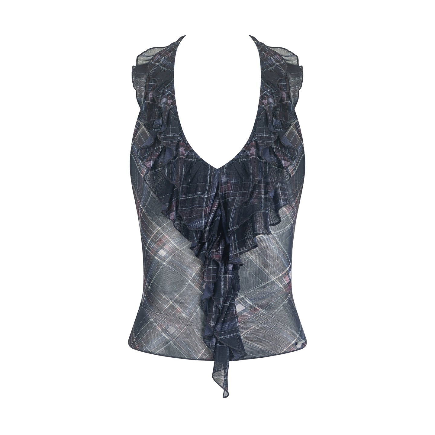 Autumn Plaid Edge Top