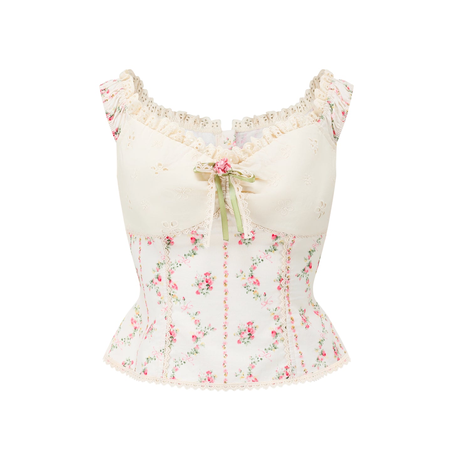 Slimming Floral Lace Top