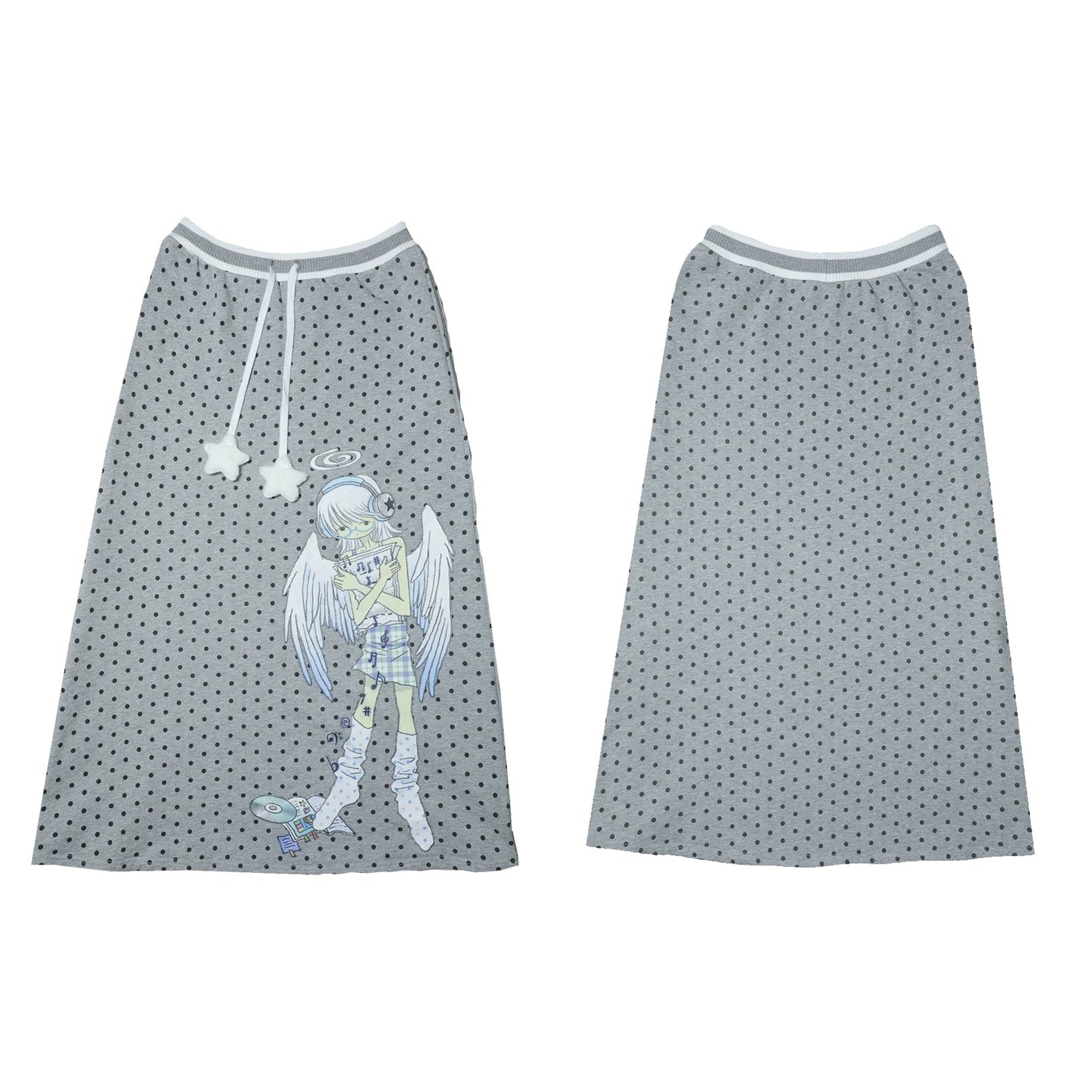 Ancient Gray Polka Dot Skirt
