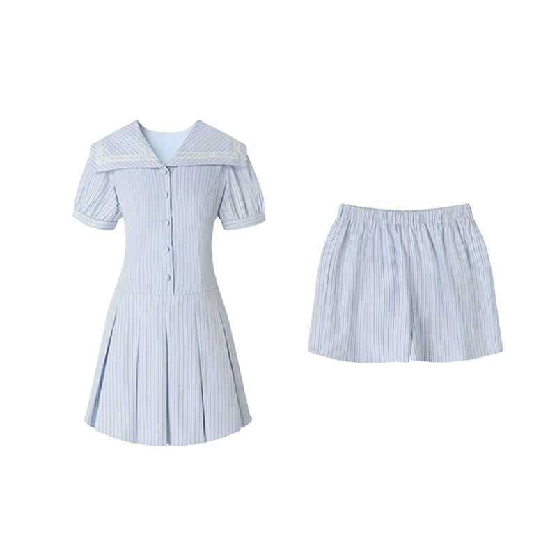 Vintage Doll Collar Bubble Sleeve Dress