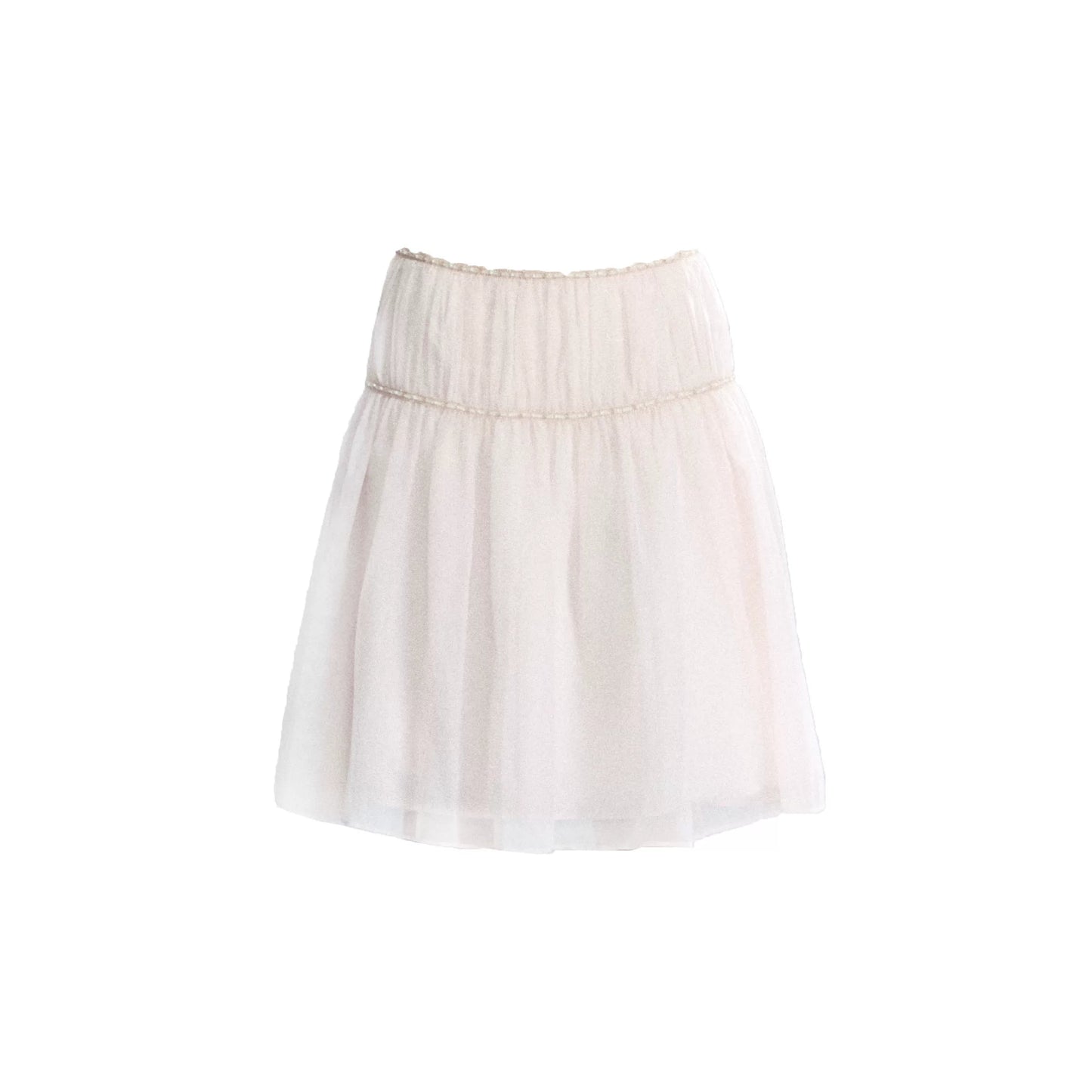 Pink Sheer Long Skirt