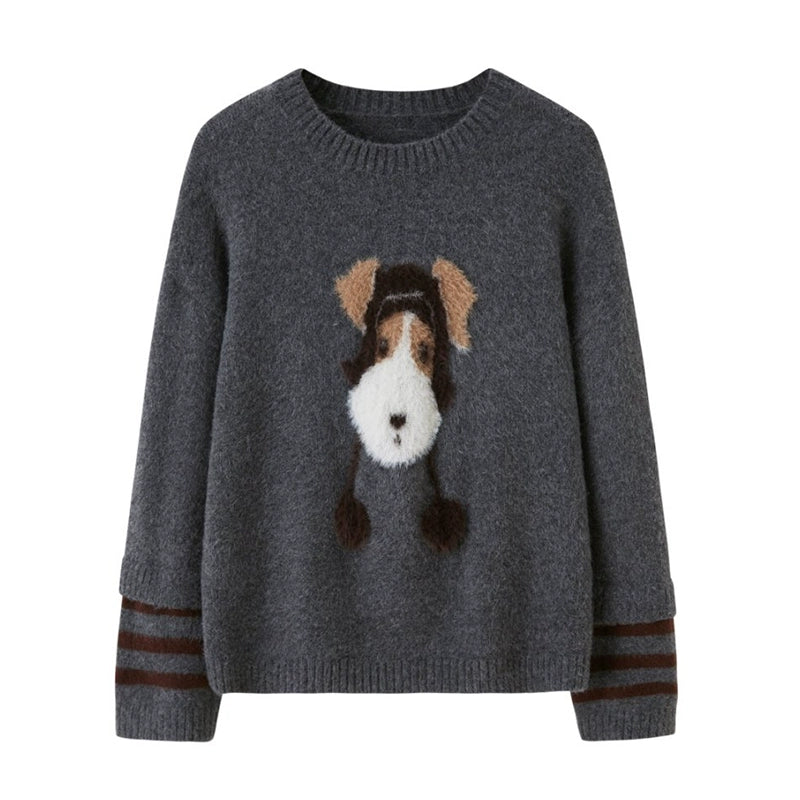 Hat and Puppy Knitted Top