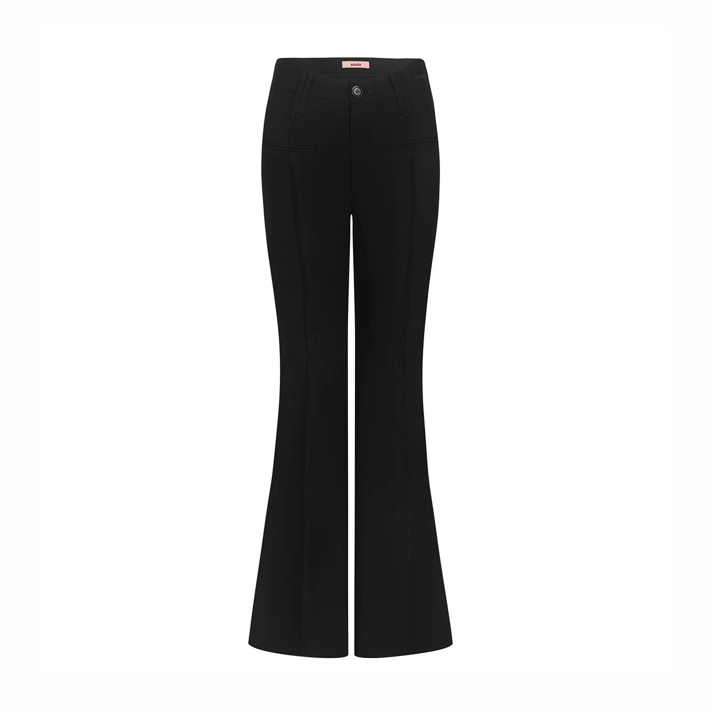 Retro Black Flared Pants