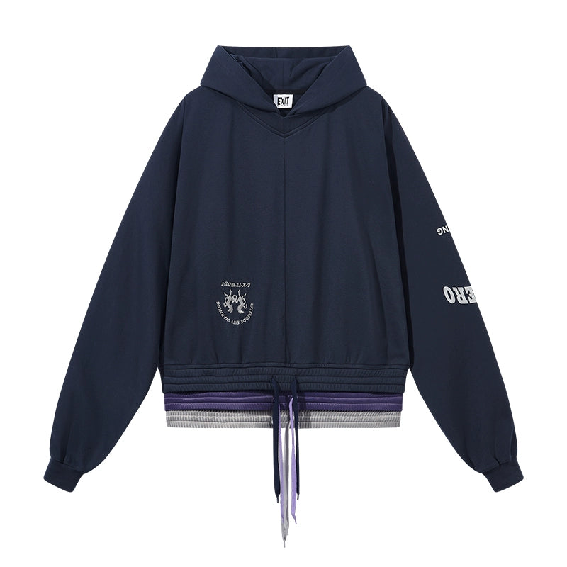 Layered Hooded Sweater Pants