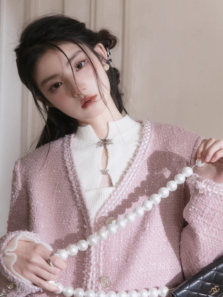 Chinesischer Stil Wollkleid