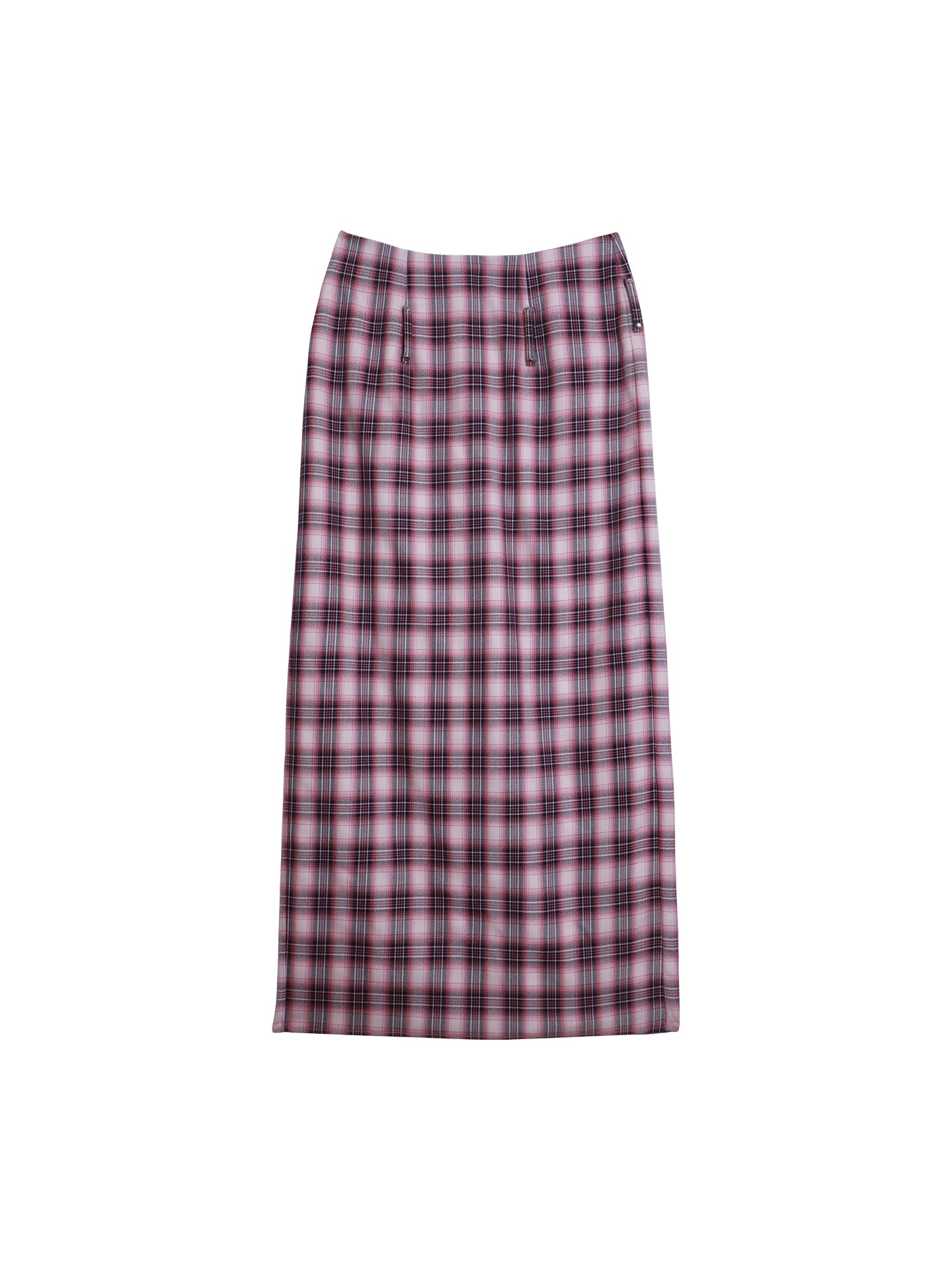 Vintage Long Straight Pleated Skirt