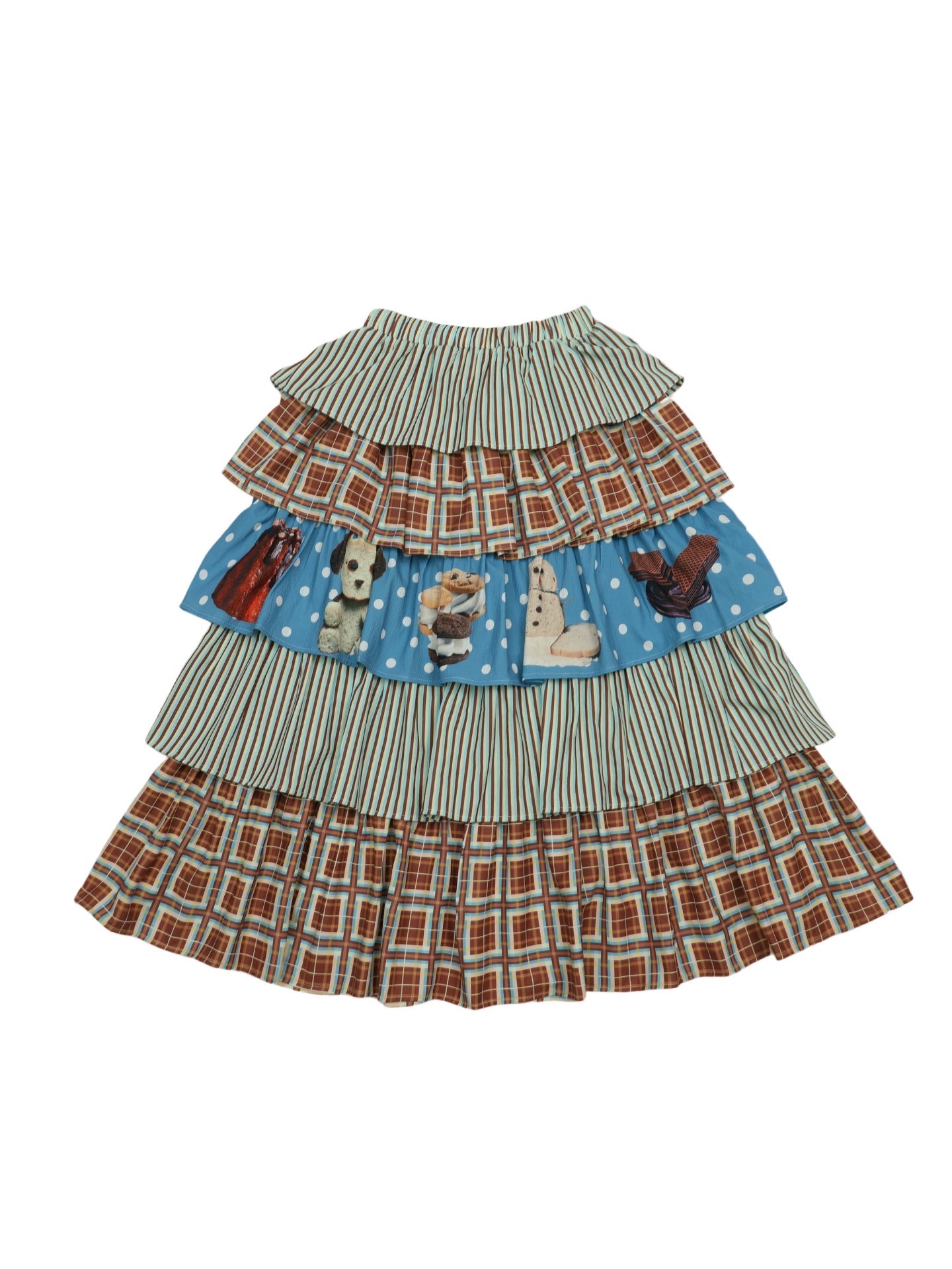 Chocolate Cake Print Skirt