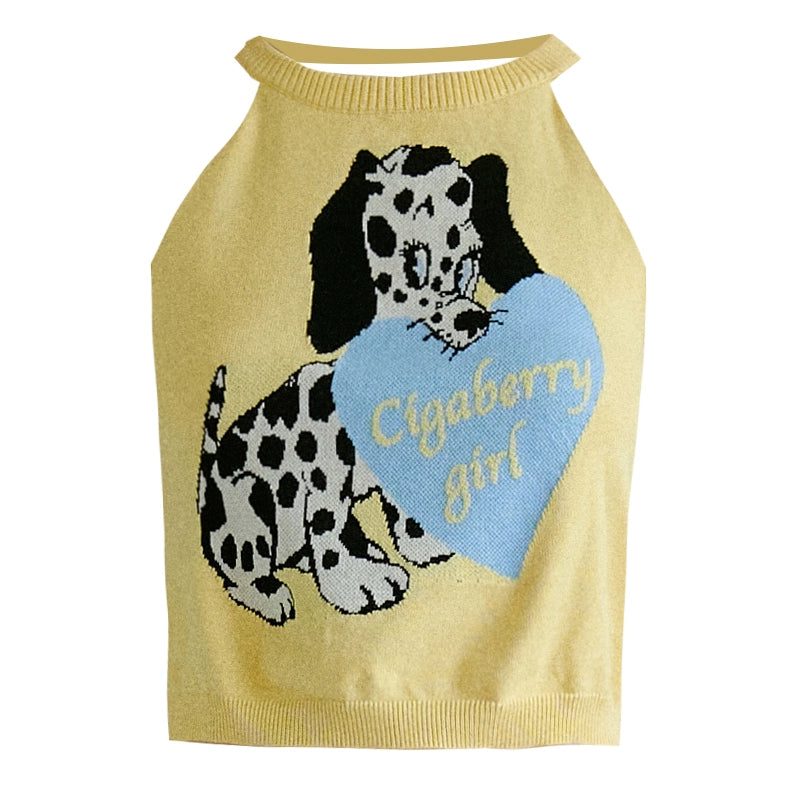 Yellow Dalmatian Puppy Top