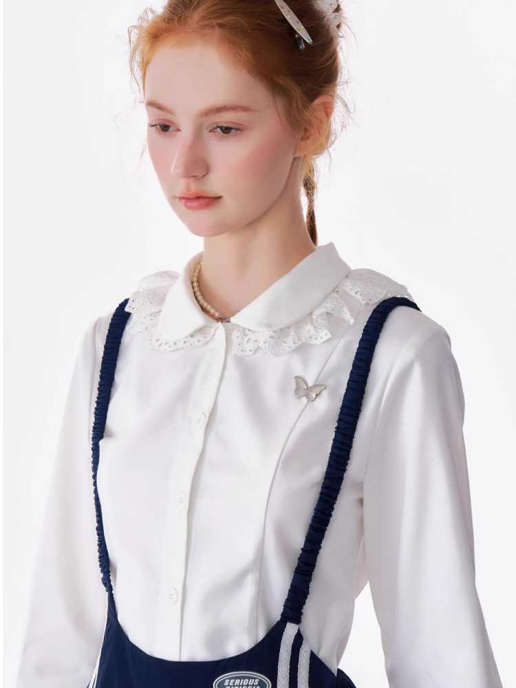 레트로 서스펜더 드레스