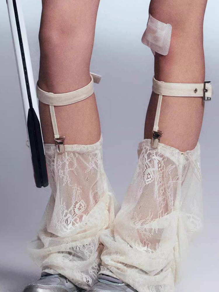 Lace leg warmers